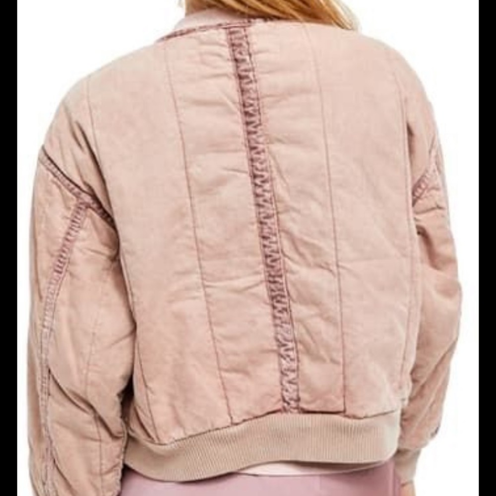 Free People Mixed Signals Liner in Coyote (Mauve) - Picture 5 of 10